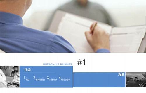 电子商务专业分析ppt模板