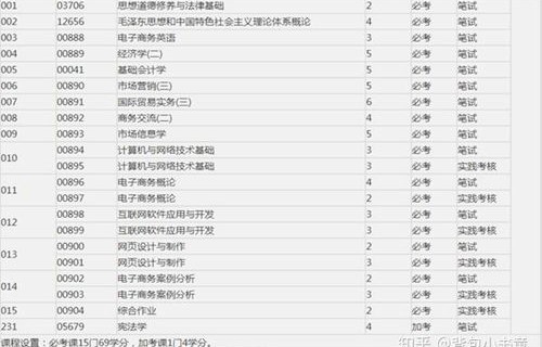 电子商务成考可选专业